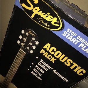 Brand new squier acoustic guitar
